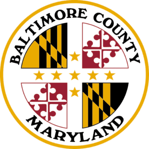 A picture of the baltimore county seal.